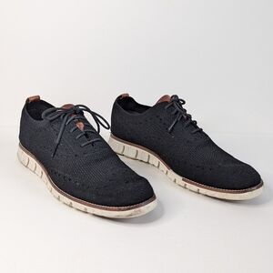 Cole Haan Men's ZEROGRAND Stitchlite Knit Oxford Charcoal Black - sz 10½